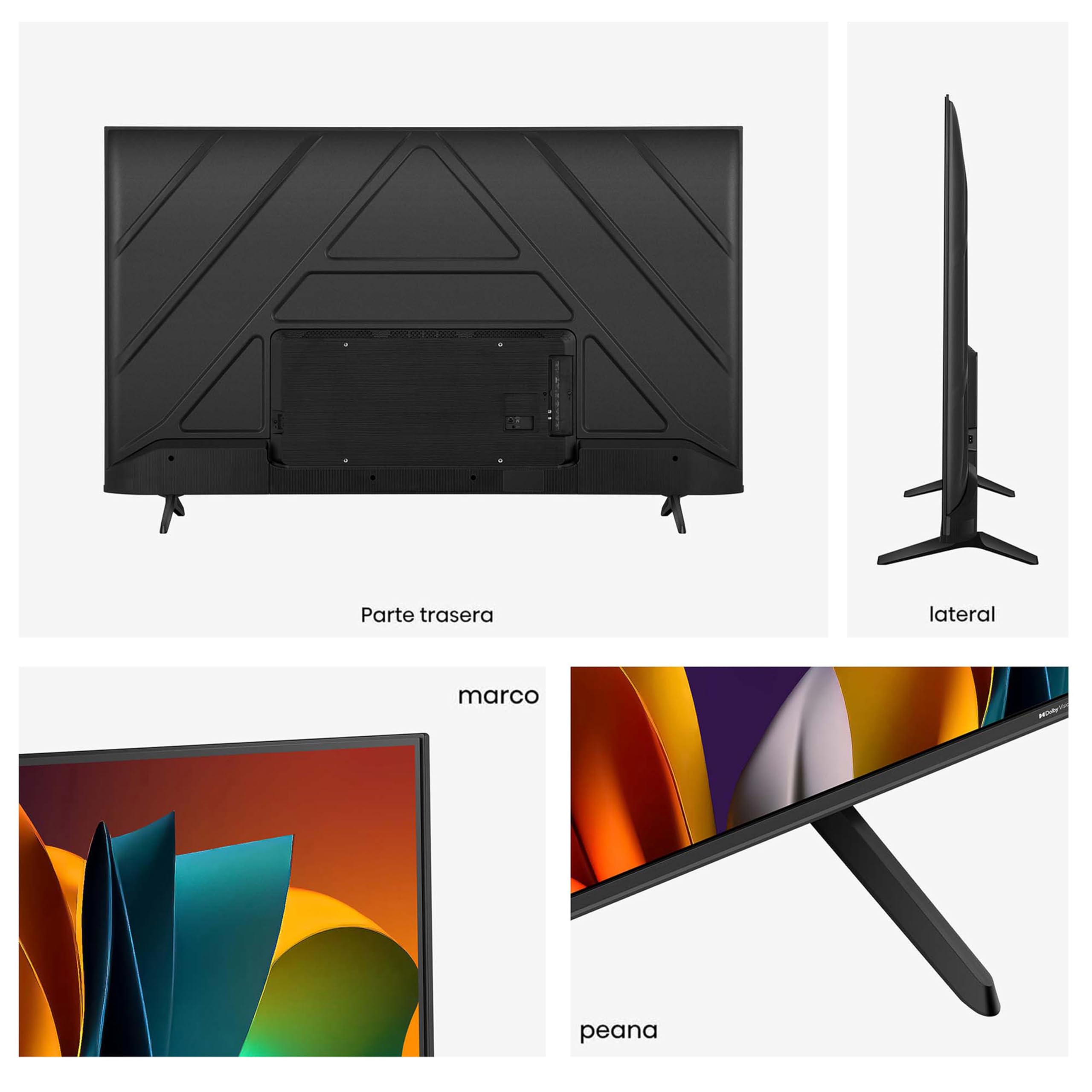 Hisense 43A6N - UHD 4K,VIDAA Smart TV, 43 Pulgadas, Dolby Vision, Modo Juego Plus, DTS Virtual X, Control por Voz televisor, Doble Control de Volumen, Auto ordenación Canales TDT (Nuevo 2024)