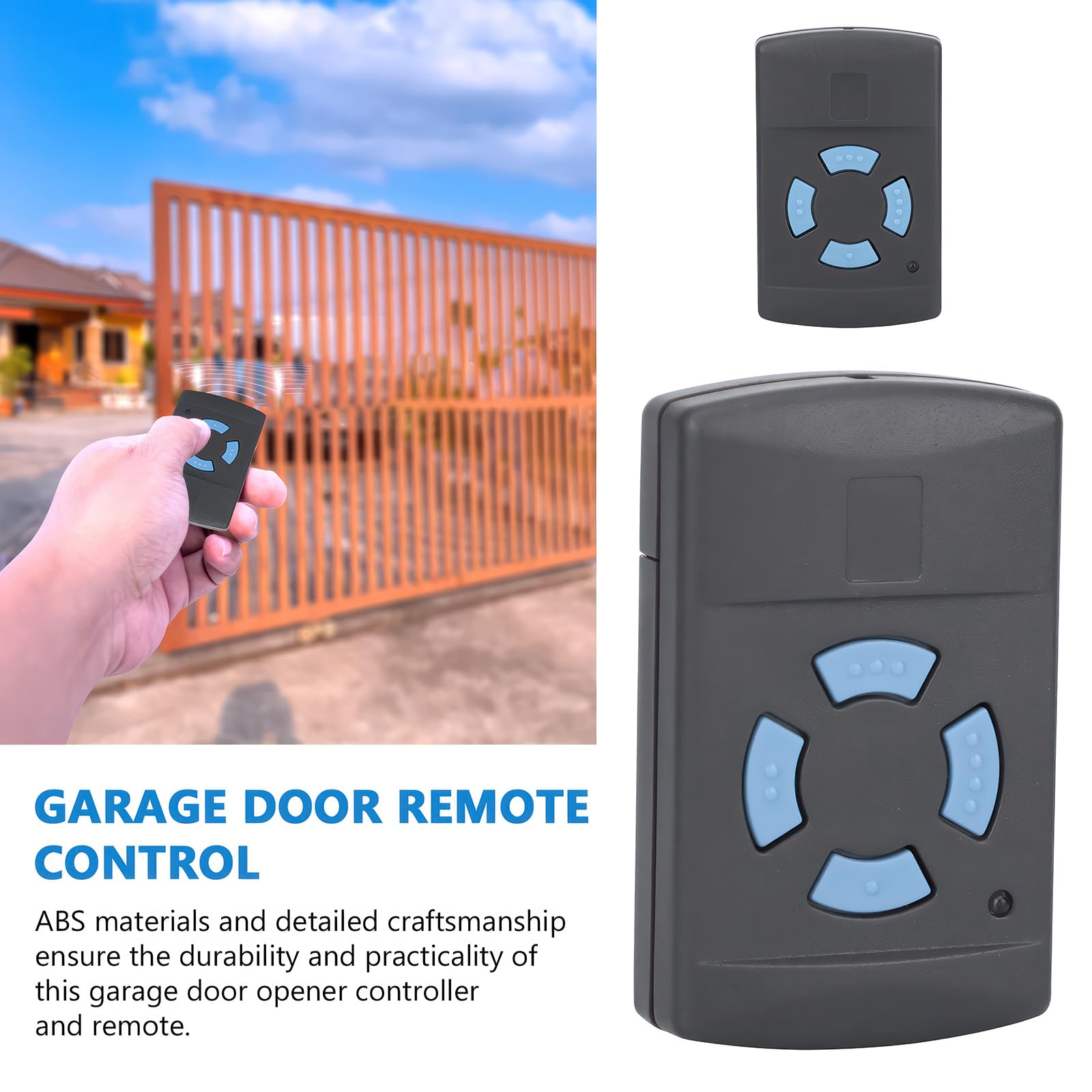 Lot de 2 télécommandes de porte de garage 868 MHz Miawtro - Compatible avec Hörmann Hsm4-868, Hsm2/Hs/Hse/Hsz Hsp/Hsd-868, ouvre-porte de garage - Télécommande pour porte de garage