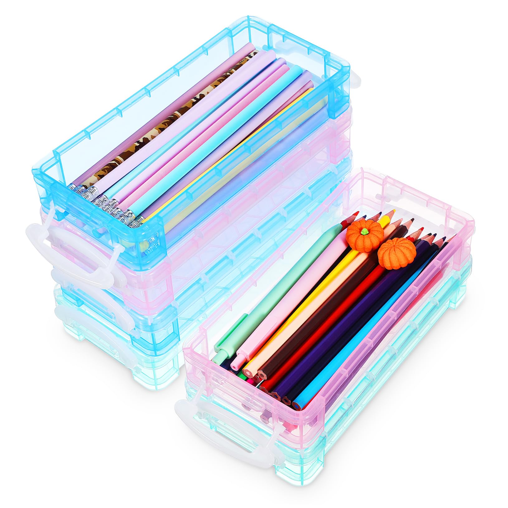 Pinceaux feutres à l'abri dans le set 6 pièces crayons plastique rigide - 8