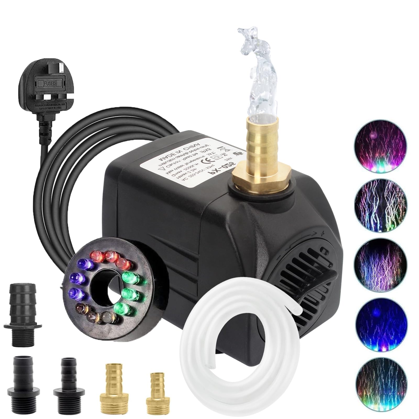 Lnicez Pompes Submersibles, 25W 2000L / H Pompe à Eau Submersible avec