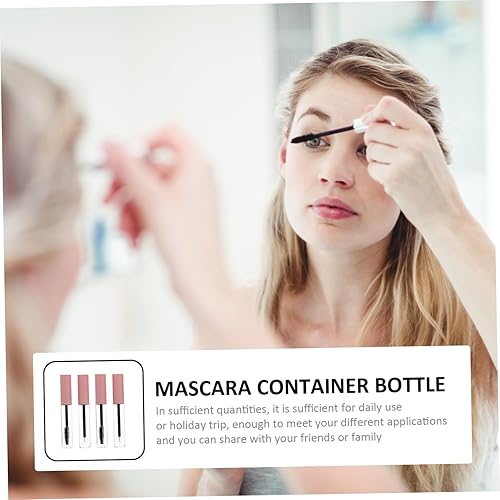 Miniatura 7 de POPETPOP 4 unids delineador de ojos, contenedor transparente, tubos de brillo de labios, maquillaje de labios, brillo de labios, botella de rímel