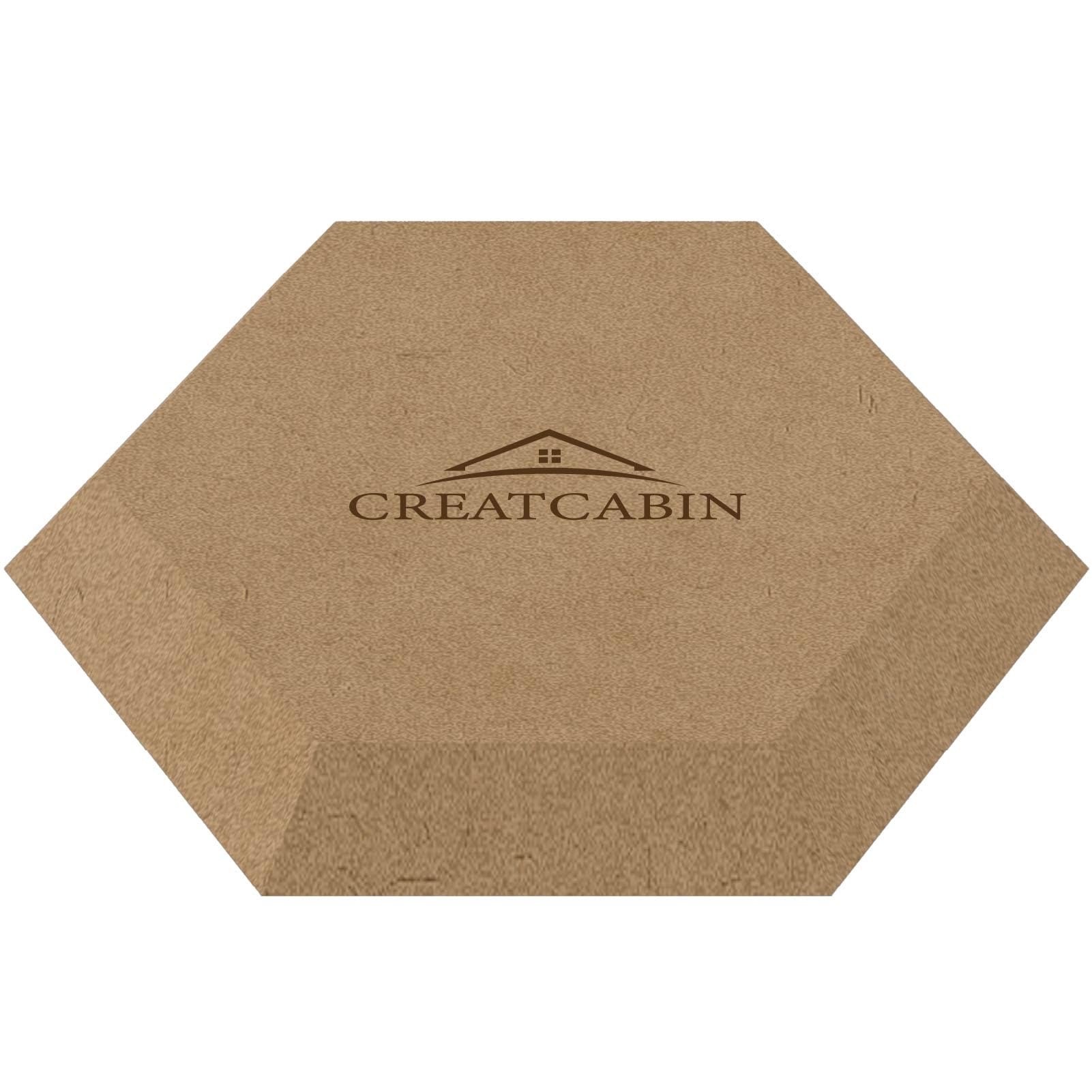 CREATCABIN Pottery Forms Ceramics Plate Forming Molds Wooden Pottery Molds Clay Pottery Molding Tools MDF Ceramics Dish Plate Slump Mold for Handbuilding Plates DIY Craft Supplies Hexagon 5.9 Inch