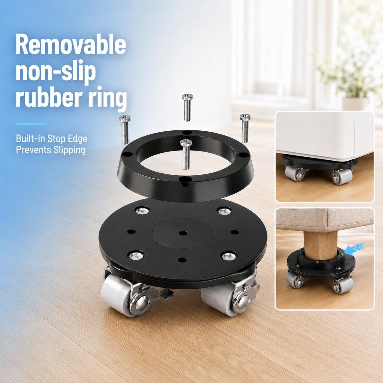 Mustorn Möbeltransportrollen Set, Transporthilfe mit Rollen Umzugshelfer
