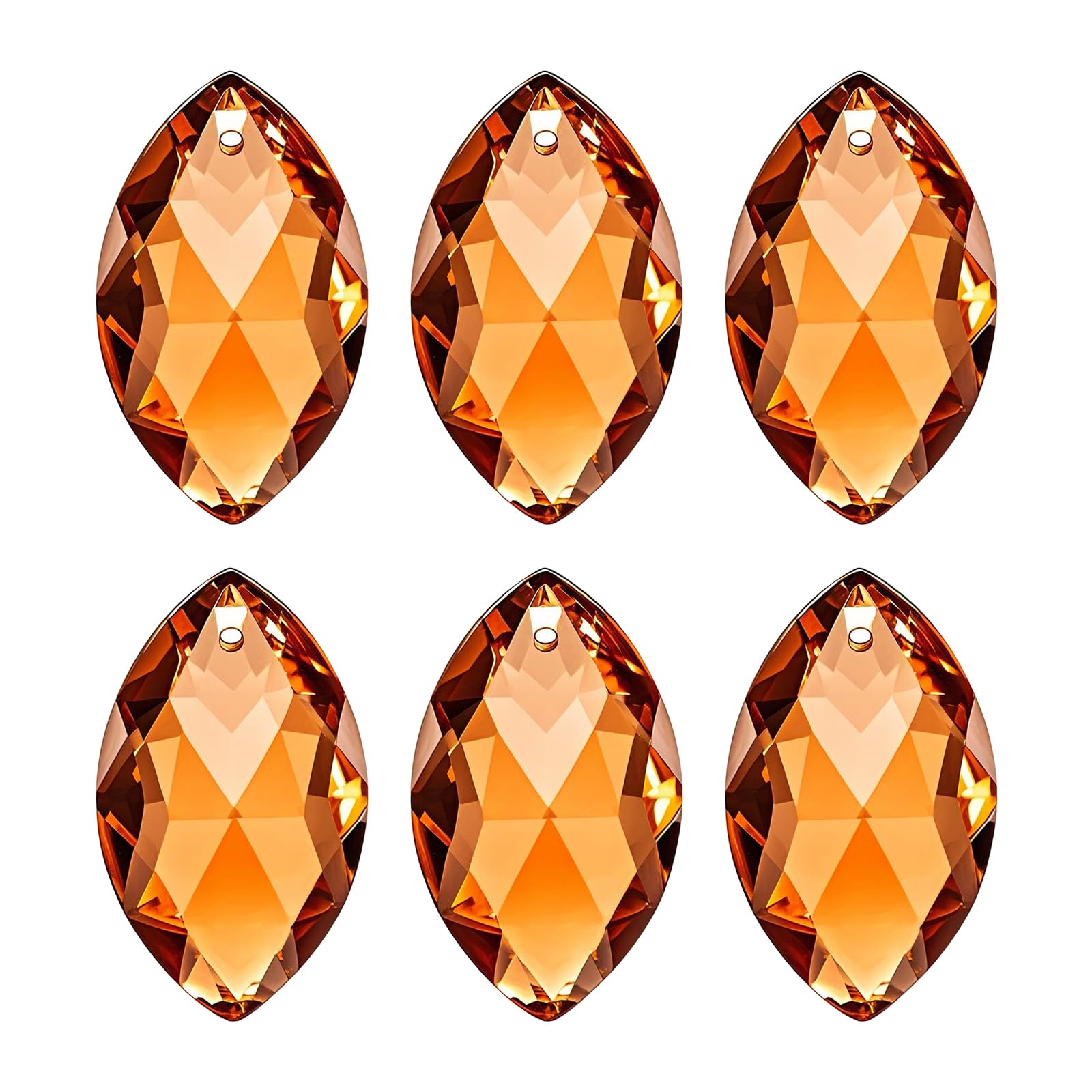 Pendentif ovale en cristal K9 PATIKIL pour lustre et création de bijoux ambre
