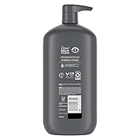 Vista 2 de DOVE MEN + CARE Lavado corporal y facial exfoliante de limpieza profunda para hombres, con tecnología de microhumedad nutritiva las 24 horas, 30