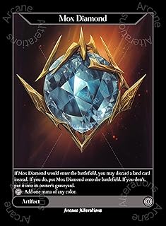 Arcane Alterations Mox Diamond - Altered Art Custom Card