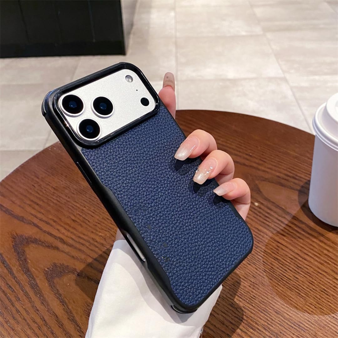 Coque souple iPhone 17 Pro mate avec coins renforcés bleu - 7