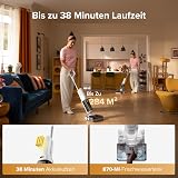 roborock F25 GT Gen2 Set Aspirateur Laveur,Complete Nettoyeur de Sol 20 kPa,Aspirateur sans Fil Autonettoyage à Haute température de 90 °C, inclinable à 180° Nettoyage Deux Bords - 9