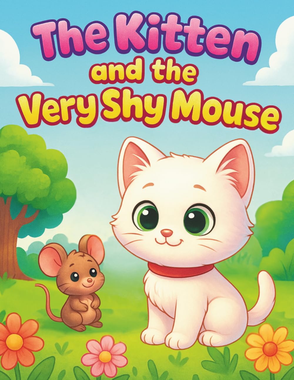The Kitten and the Very Shy Mouse: A Sweet Story & Coloring Adventure for Kids Ages 2–8 | Cute Animal Friends, Easy Coloring Pages, and Creative Fun