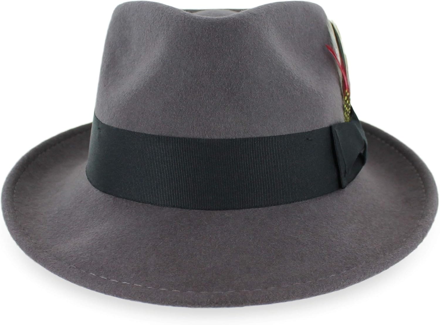 Belfry Gangster 100% Wool Stain Resistant Crushable Dress Fedora in Black Grey Navy Brown Pecan - Image 7