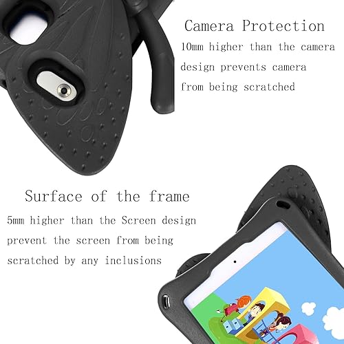 Miniatura 5 de UUCOVERS - Funda para niños para Samsung Galaxy Tab A7 Lite de 8.7 pulgadas 2021 (SM-T220T225T227) con asasoporte, espuma EVA suave a prueba de