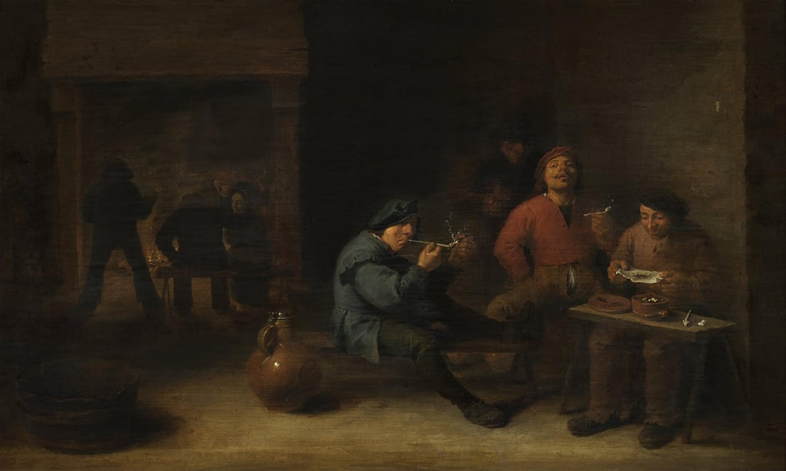 POSTERIIk Vintage Art Print Images Pictures Print Raucher by Adriaen Brouwer Modern Colour Posters for Office Home Decor 60x90cm