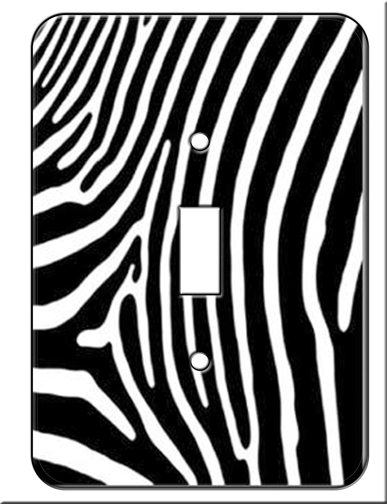 Zebra Skin Print Wall Plate Switchplate Cover Single Toggle Switch Plate Lightswitch