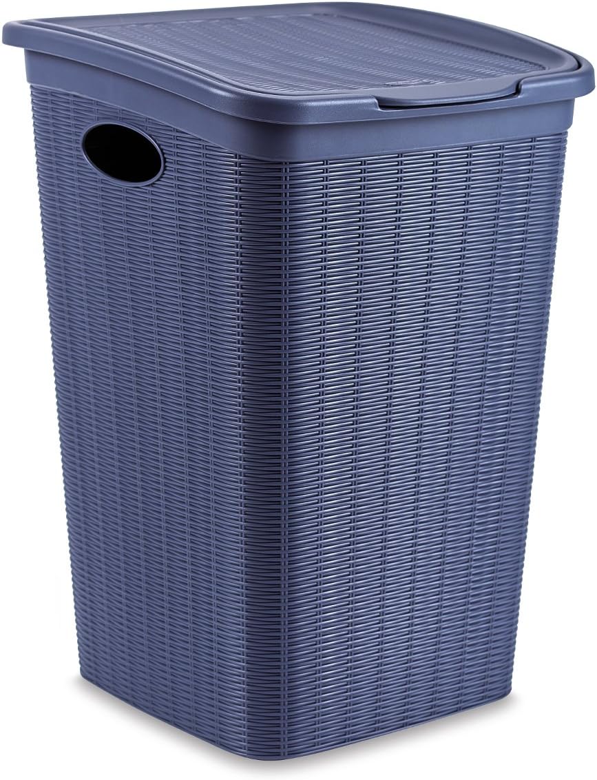 Stefanplast 3648 Laundry Basket, Blue, 28.5 x 39 x 54 cm Home & Kitchen