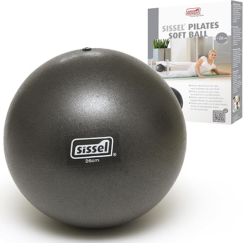 Miniatura 10 de SISSEL Pilates Soft Ball Gray 8.5 in Phthalate- & Latex-Free PVC for Deep Relaxation & Muscle Strengthening 340 lbs Capacity Includes