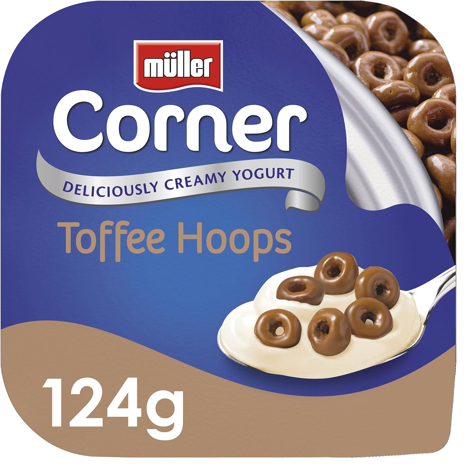 Müller Corner Crunch Milk Chocolate Coated Cereal Hoops with Creamy