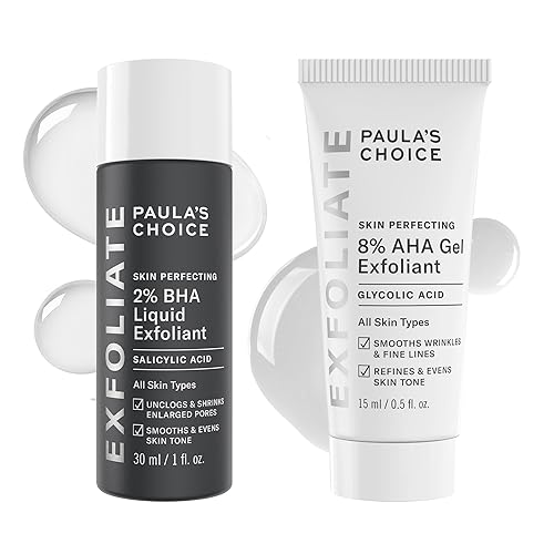 Miniatura 6 de Paulas Choice -SKIN PERFECTING - Exfoliantes de gel AHA al 8 y 2 BHA líquidos Duo-faciales para puntos negros agrandados arrugas y líneas finas