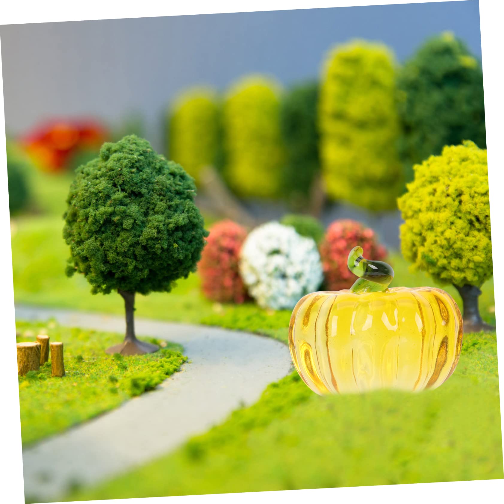 5 Pezzi Di Zucca Di Cristallo Realistica Zucca Artificiale Zucca Decorativa Ornamento Per Casa E Ufficio