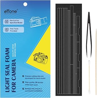 eTone Pre-Cut Light Seal Foam Sponge Kits Repair for Asahi Pentax Spotmatic SP/SPII/SPF/Pentax K1000 Film Camera.