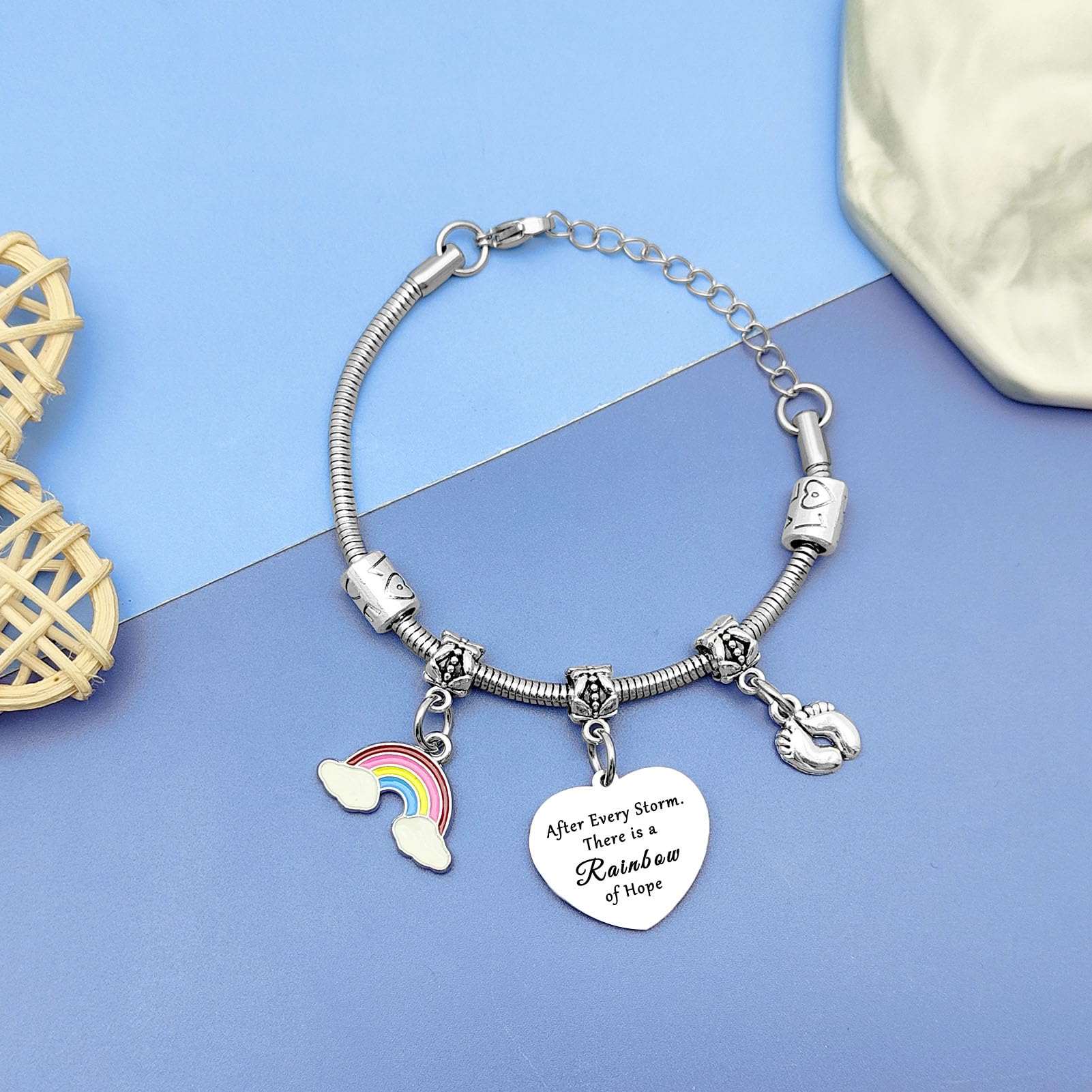 In Memory of Baby Gift New Mom Gift Bracelets Miscarriage Gifts for Mothers Pregnancy for Women Infant Loss Sympathy Gift Memorial Loss of Baby Gifts Pregnancy Loss Gifts Pregnancy Announcement Gifts