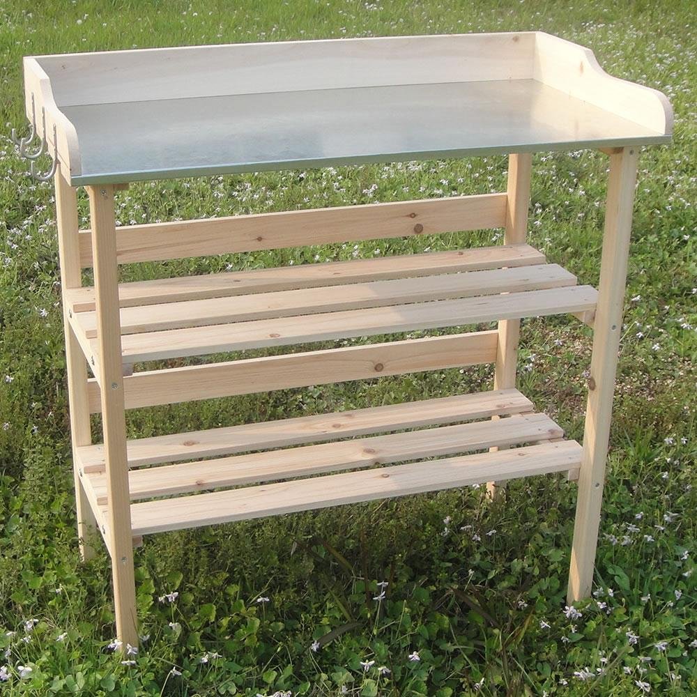Legno Pfanz Tavolo in Legno Tavolo Tavolo Tavolo da Giardino Giardiniere Serra da Giardino