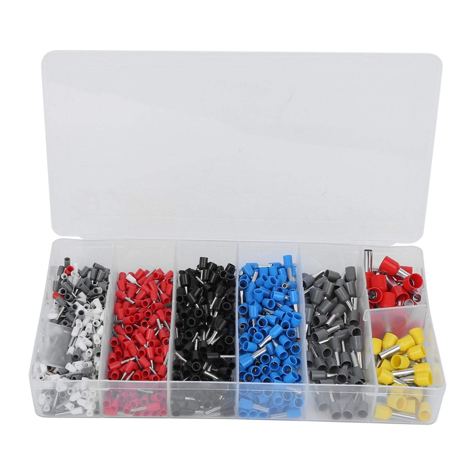 Crimp Connectors - 790pcs U-Type Nylon PVC Insulated Wire Electrical Connectors Insulated Terminal Wiring Connector Crimp Ferrule Shovel Industrial Electrical Terminals Set