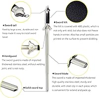 Vista 3 de Espada Taichi china extensible de alta calidad con borla de espada roja de lujo gratis y bolsa de piel sintética