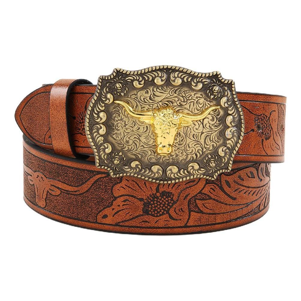 Cowboy Belts For Men Western With Big Buckle Belt Buckle