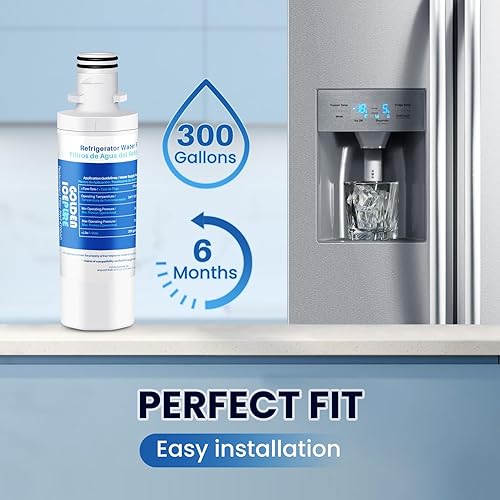 Miniatura 6 de GOLDEN ICEPURE Repuesto para refrigerador LG LT1000P, RWF4700AC Paquete de 3 piezas de repuesto para ADQ74793502 LRFXC2416S LRFVS3006S LRMDS3006S