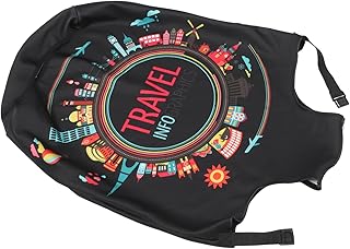 Capa protetora para bagagem de viagem Capa protetora de mala de viagem Capa protetora para bagagem capa de poeira capa de trole bolsa de viagem de poliéster protetor de mala, Conforme mostrado., 62x43cm, Centímetro