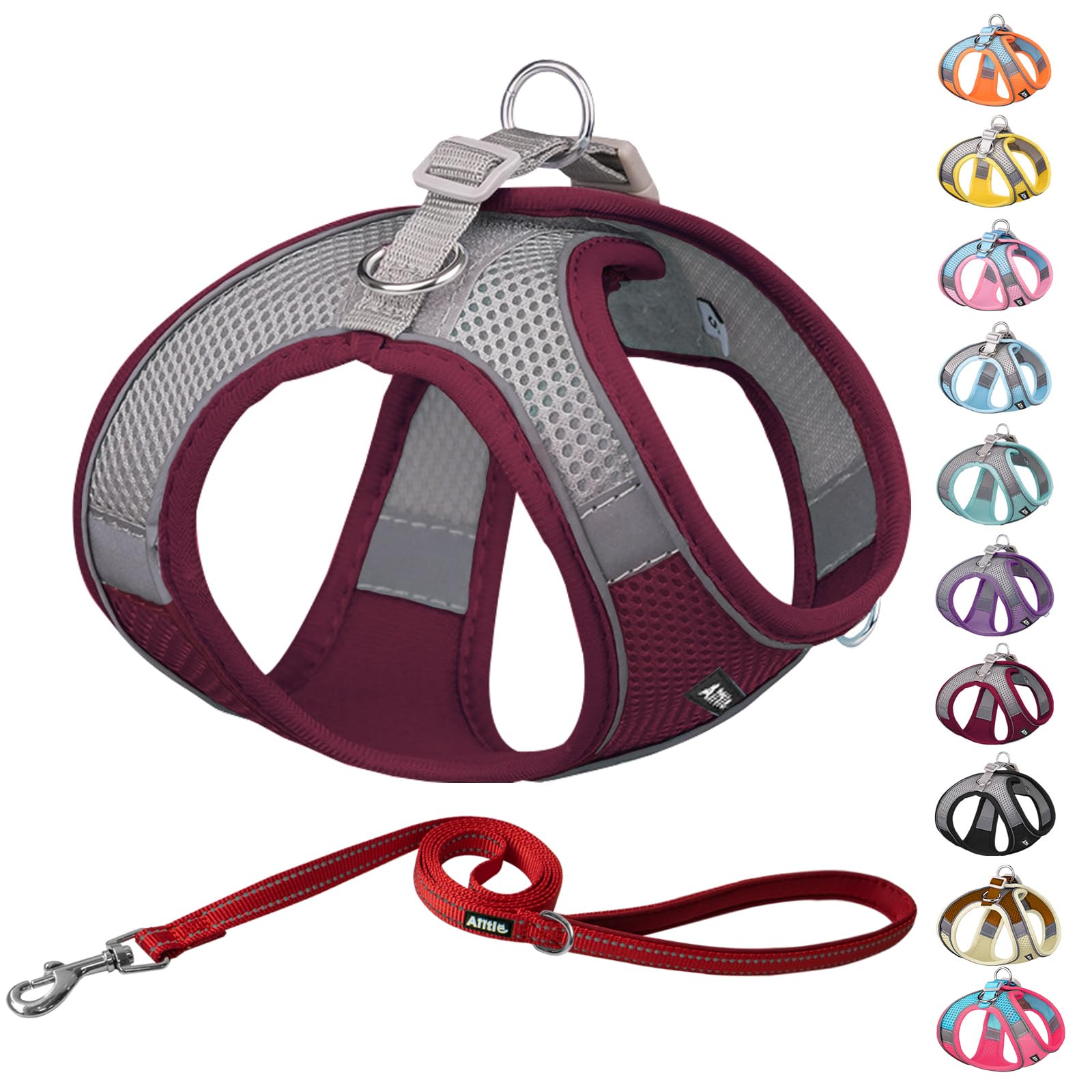 AIITLE Soft Dog Harness No Choke Over Step in Adjustable Dog Harnes