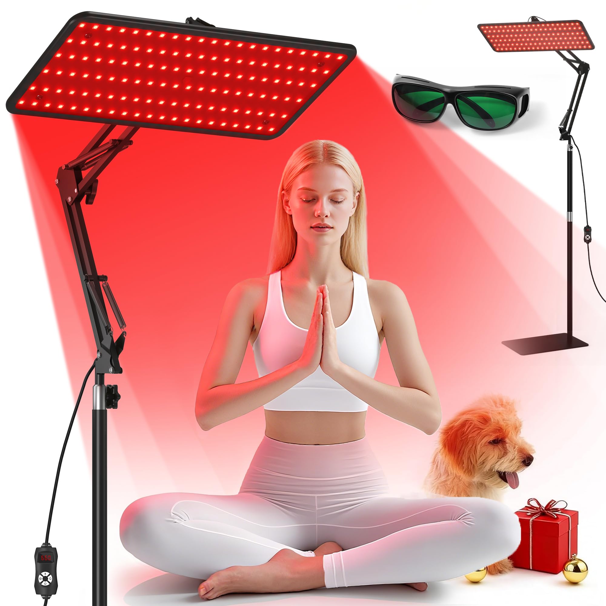 Morfone Red Light Therapy Lamp for Full Body & Face - 120 LED Tri