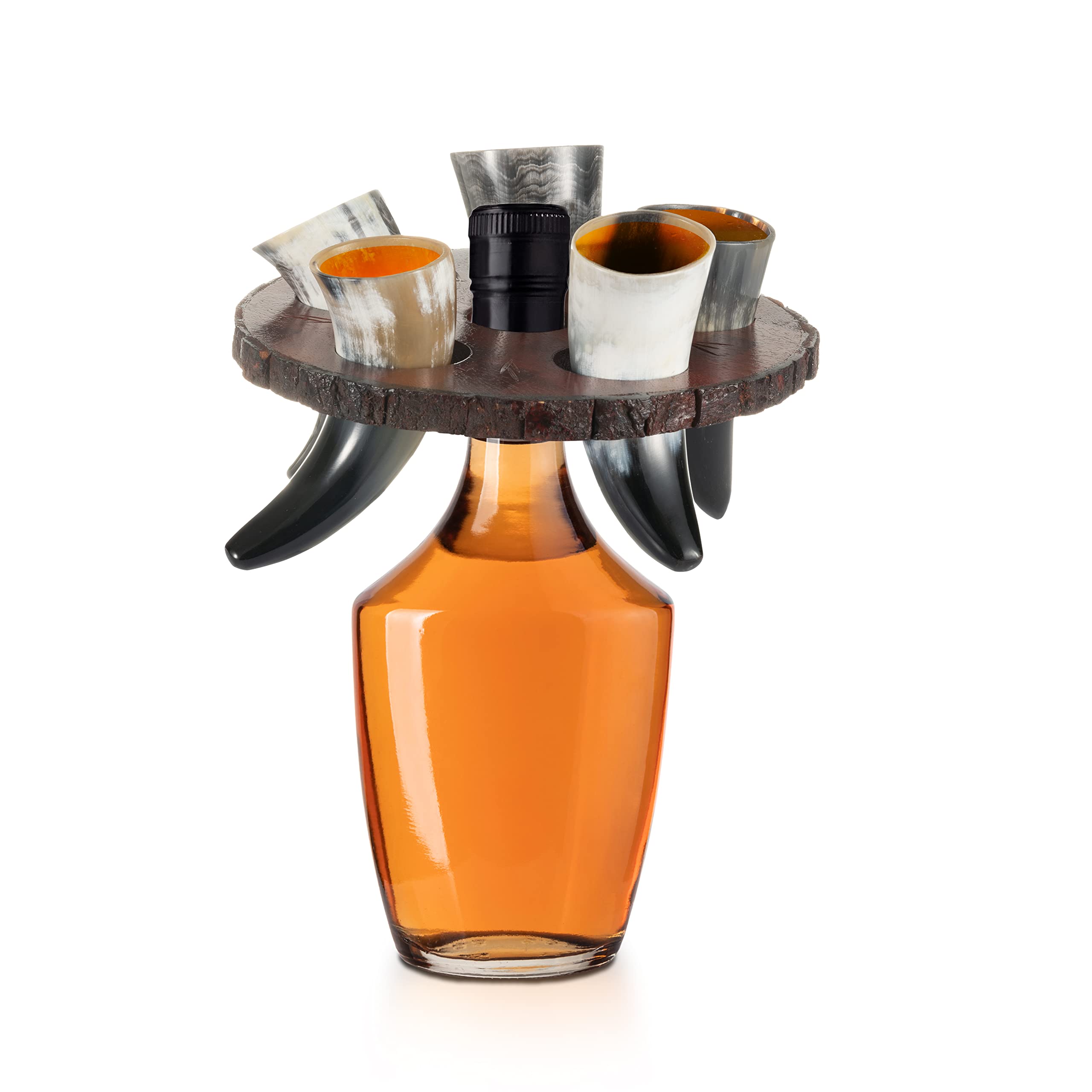 Bicchieri Da Rum Corno Vichingo Per Bere FENRIR Set Di 2 Tazze In Corno