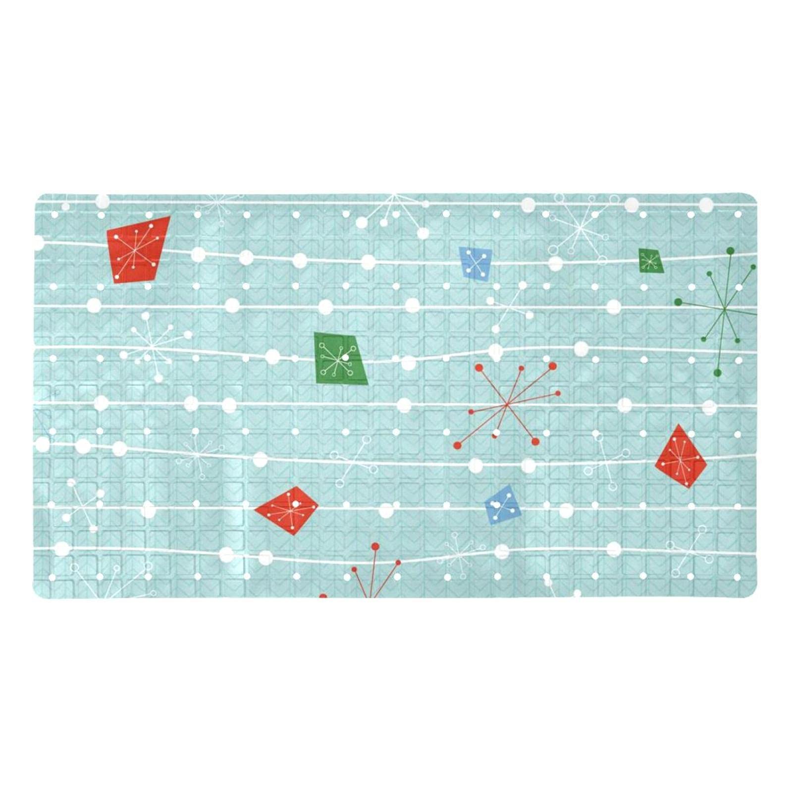 Alfombra de baño de Navidad antideslizante para ducha de mascotas y baños familiares