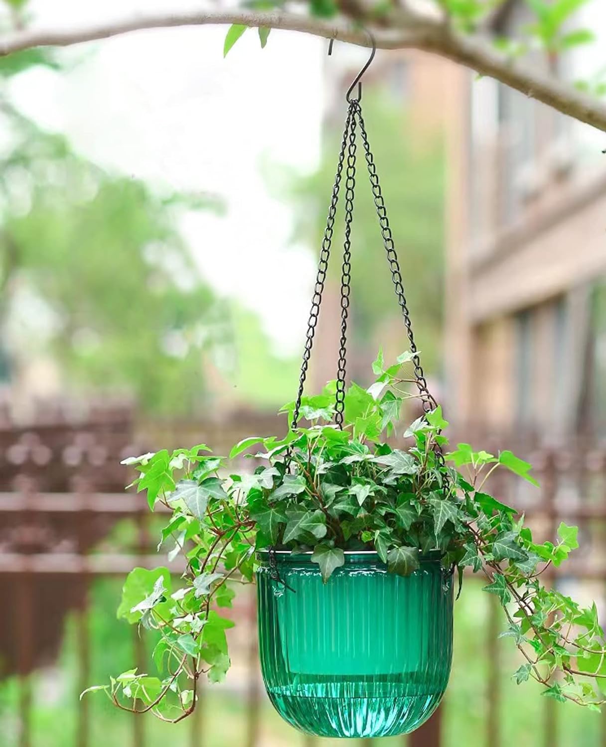 Melphoe 2 Pack Self Watering Hanging Planters