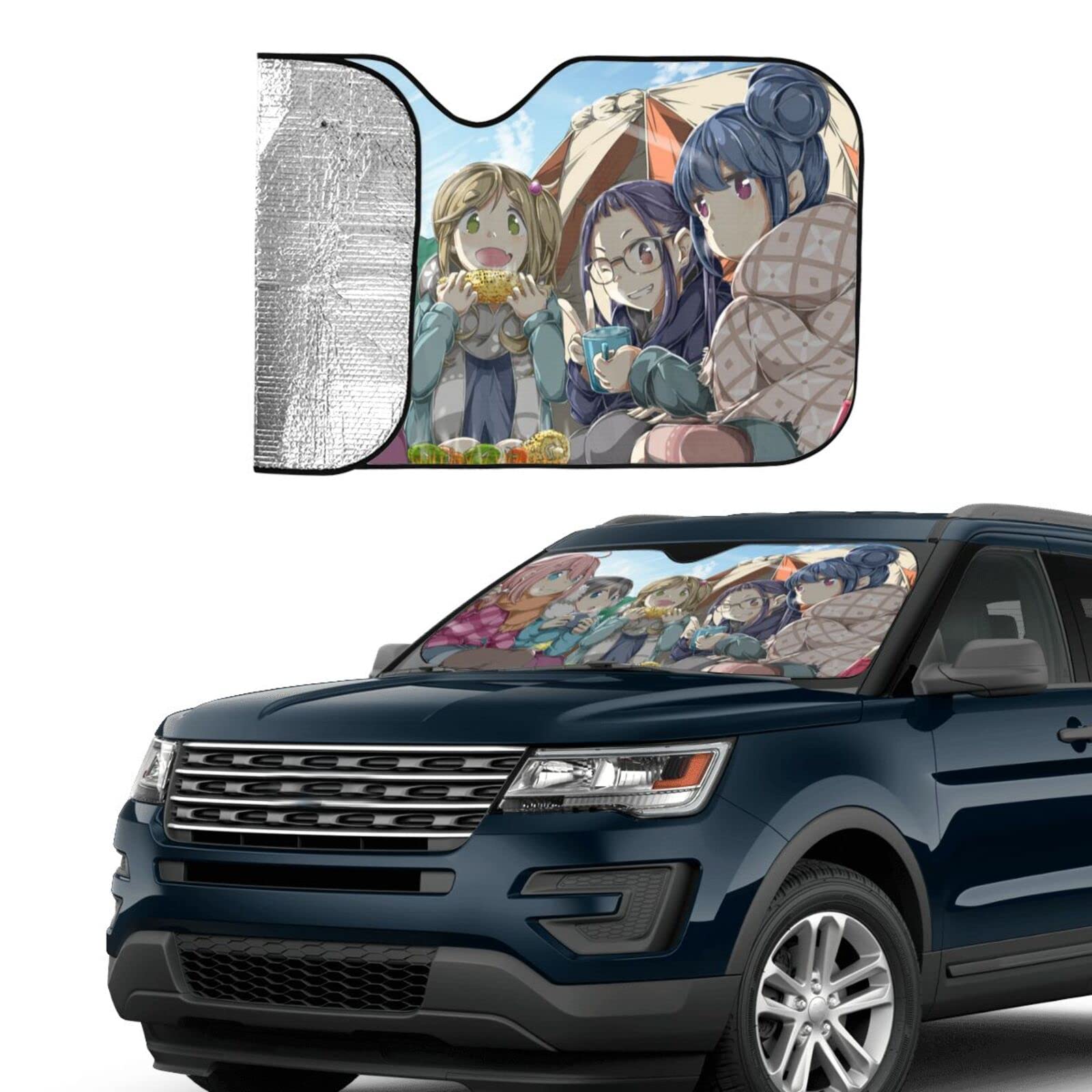 Amazon.co.jp: ゆるキャン△ サンシェード 車 遮光 遮熱 車用