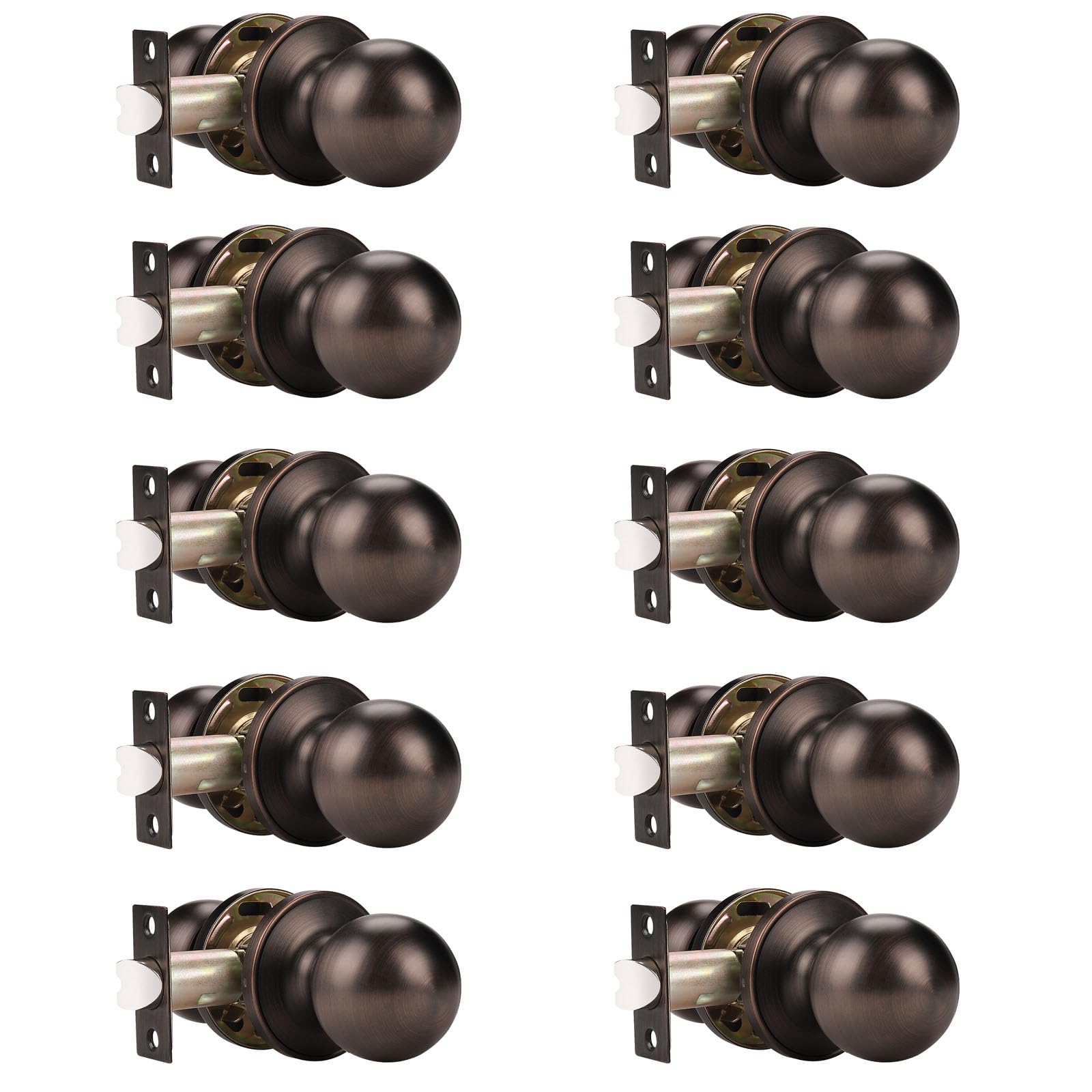 Probrico Satin Nickel Door Knobs - 10 Pack -26
