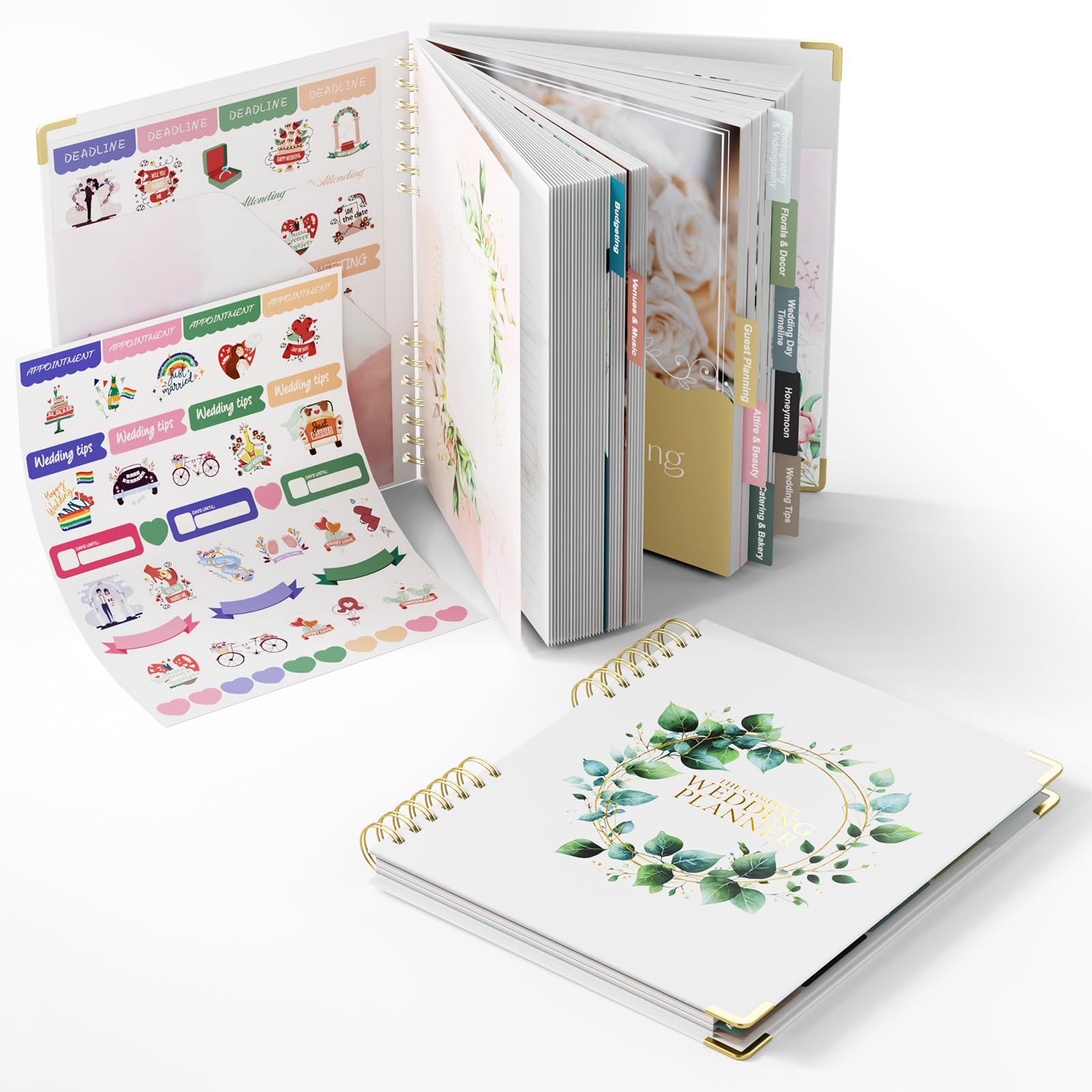 ABC life Wedding Planner Book Organiser, The Wedding Planning Book for UK Bride with 10 Themes