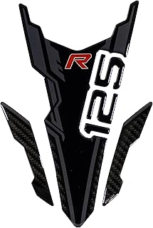 Tankpad Pegatina para moto, color negro y gris, compatible con Honda CB125R X510011VA