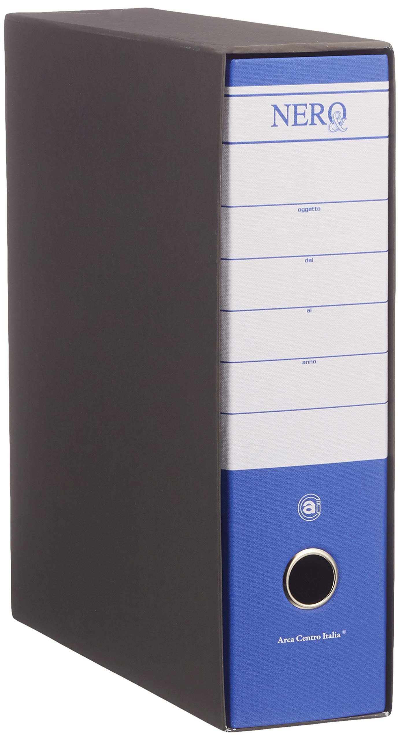 Nero & 0201156.BS Registratore Commerciale, Blu Scuro, Dorso 8 cm