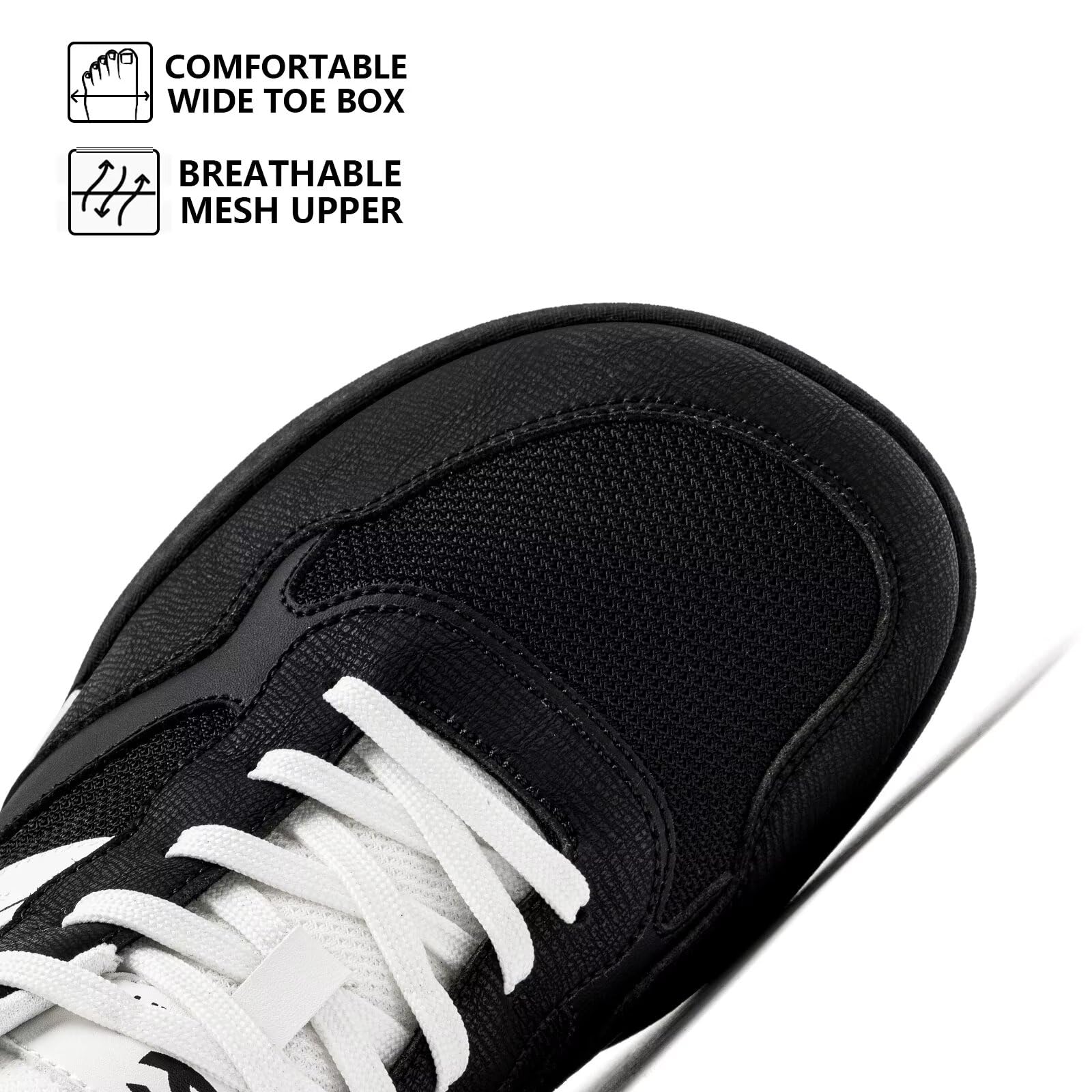 HOBIBEAR Zapatos Barefoot Unisex Caja de Dedos Ancha Sneakers Casuales Ligeros