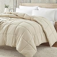 Vista 1 de Homelike Moment Edredón tamaño king - Inserto de edredón beige, alternativa al plumón, edredón ligero para cama king, ropa de cama ligera