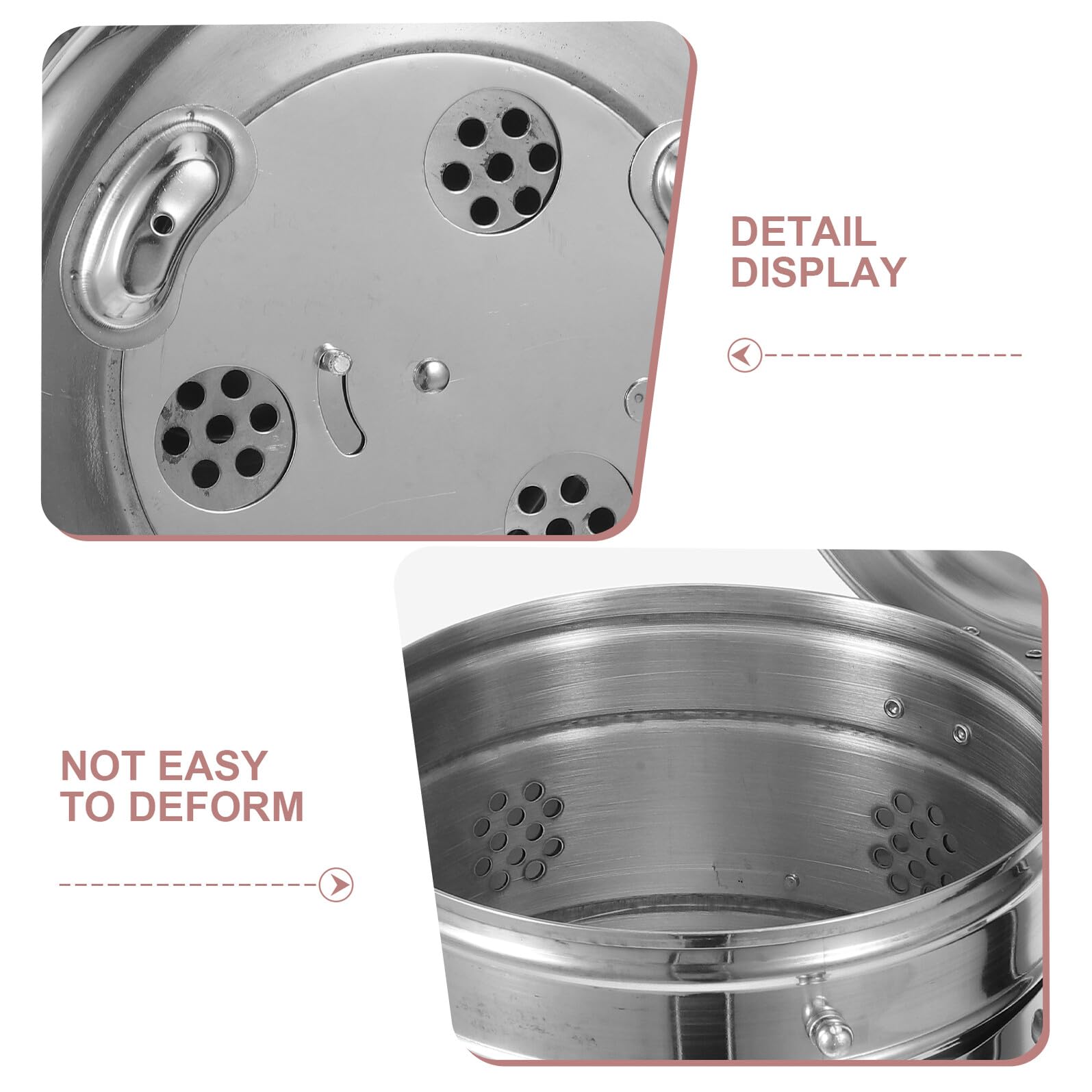 Mikikit Serbatoio di Stoccaggio in Acciaio Inox 304 da 17 CM con Coperchio Sigillato Contenitore Ermetico per Uso Medico e Laboratorio Barattolo Portatile per e Conservazione