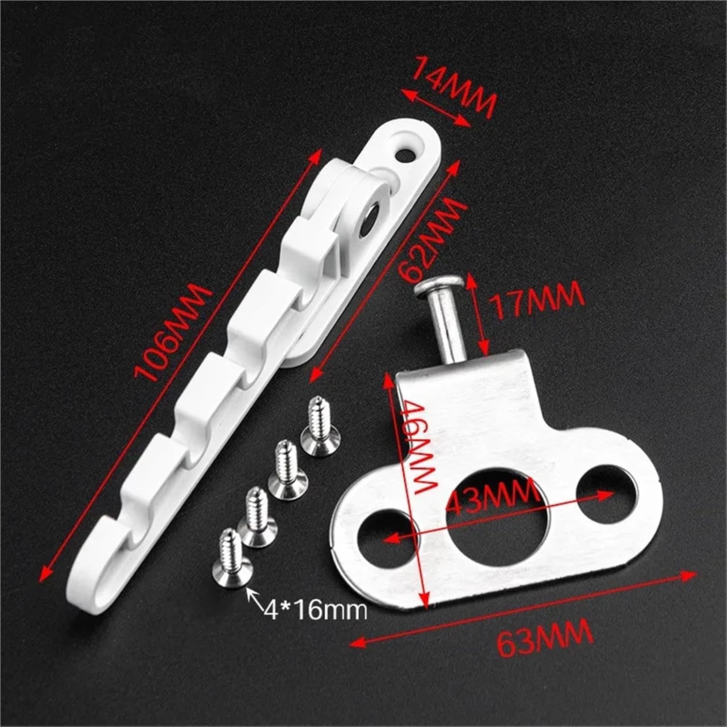 Window Restrictor 10Pcs Latch Plastic Steel Inner Opening Door Limit Lock for Fall Prevention