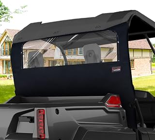 Pioneer 700 Soft Rear Window - StarknightMT Back Dust Panel with Open Window Compatible with Honda Pioneer 700/700-4 2014-2023