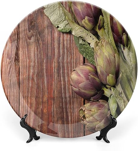 Miniatura 8 de Placa decorativa de 10 pulgadas, cerámica asiática, majestuosa cumbres del Himalaya, cultura circular, impresión artística de cerámica para colgar