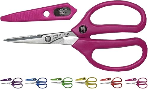 Miniatura 5 de Barnel B3300 Tijeras florales y paisajísticas resistentes de 8 pulgadas (paquete de 6 colores surtidos)