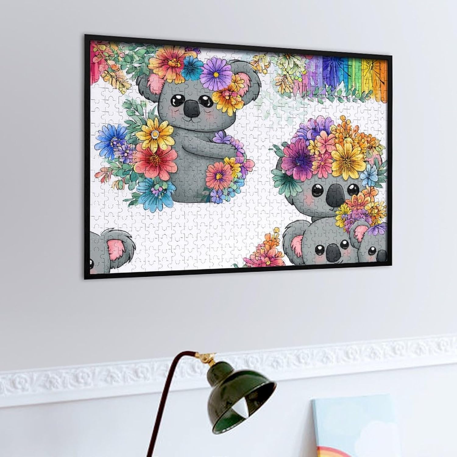 Koala Flowers Puzzles for Adults 500 PCS Wooden Jigsaw Puzzle Wall Decor Christmas
