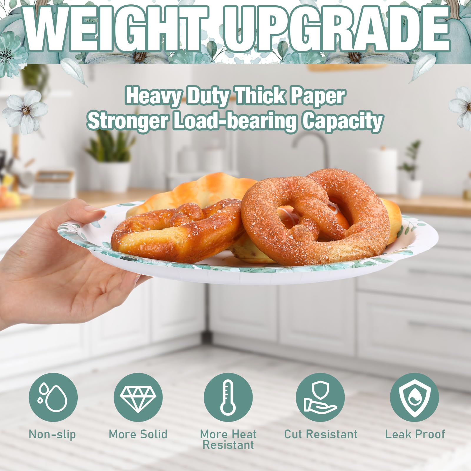 Snapklik.com : Maxdot 100 Pcs Fall Plates And Napkins 10 X 12 Inch ...