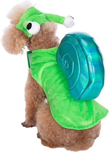 Miniatura 6 de Yoption Disfraz de perro y gato, caracol, divertido para mascotas, Halloween, Navidad, cosplay, sudadera con capucha, trajes de fiesta para